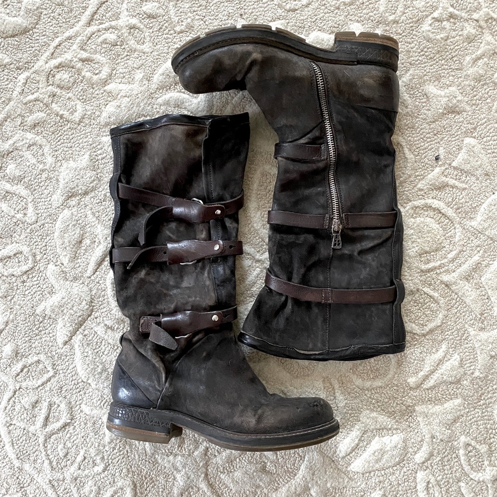 AS98 AS 98 boot mid calf sz. 37 free leather